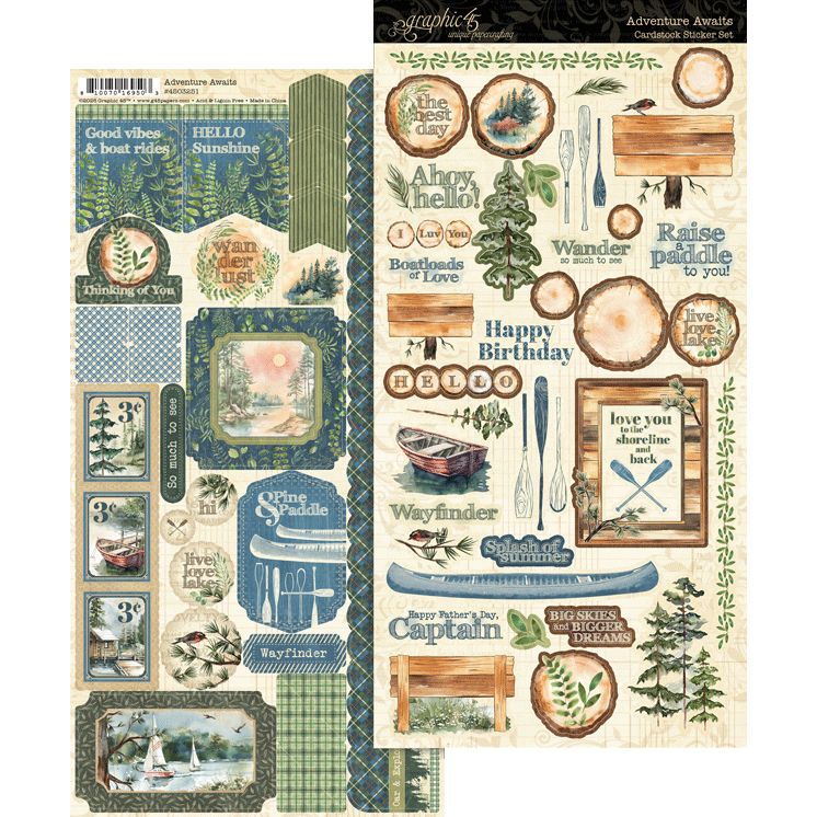 Graphic 45 - Adventure Awaits - Sticker Set