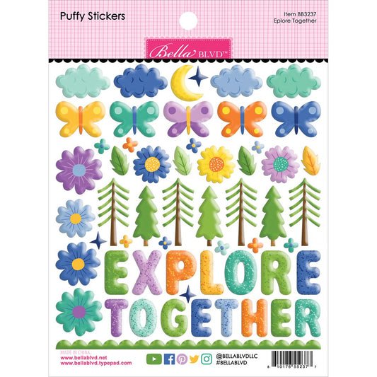 Bella Blvd - Adventure Awaits - Puffy Stickers