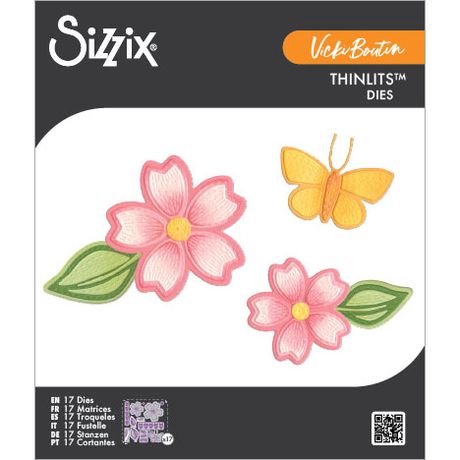 Sizzix - Stitched Floral Die Set by Vicki Boutin