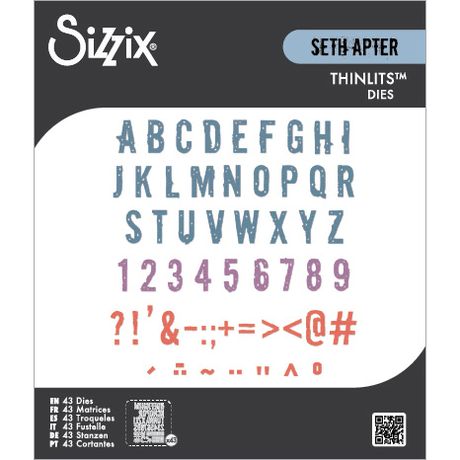 Sizzix - Typography Die Set by Seth Apter