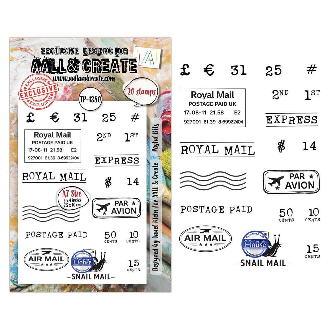 AALL & Create - Postal Bits Stamp Set