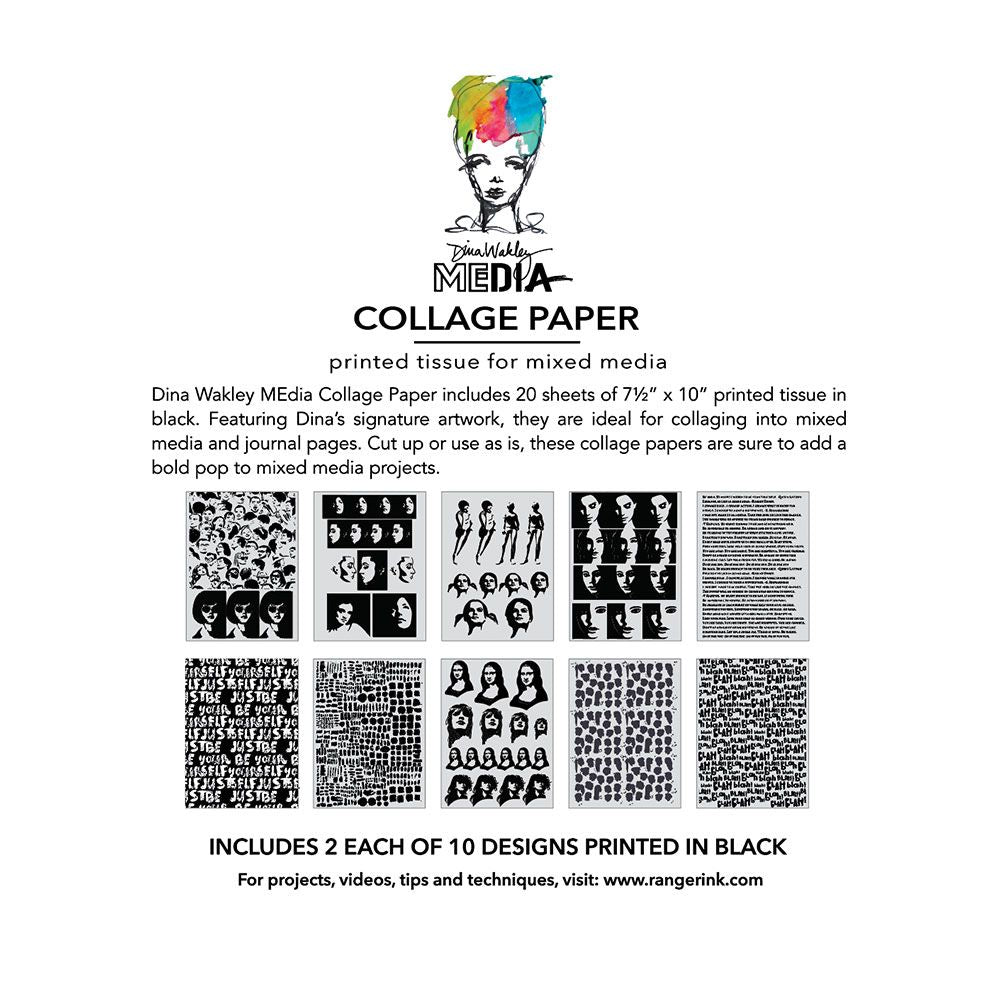 Dina Wakley - Collage Tissue Paper - Bold