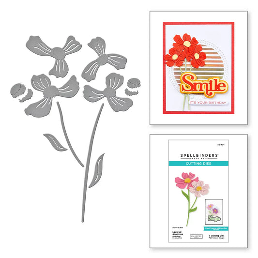 Spellbinders - Layered Anemone Die Set