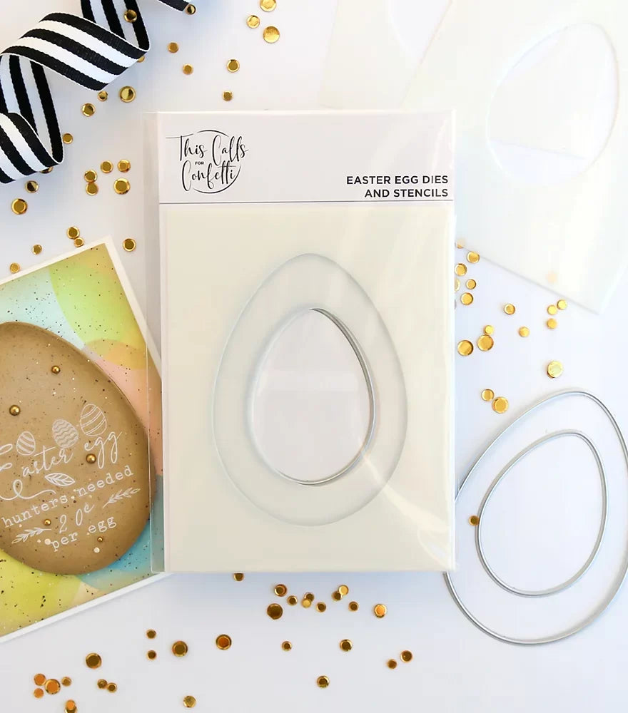 This Calls for Confetti - Easter Egg Dies & Stencils Bundle