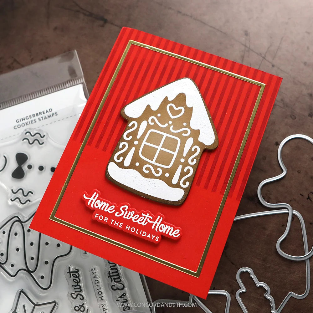 Concord & 9th - Gingerbread Cookies Stamp & Die Bundle by Kristina Werner
