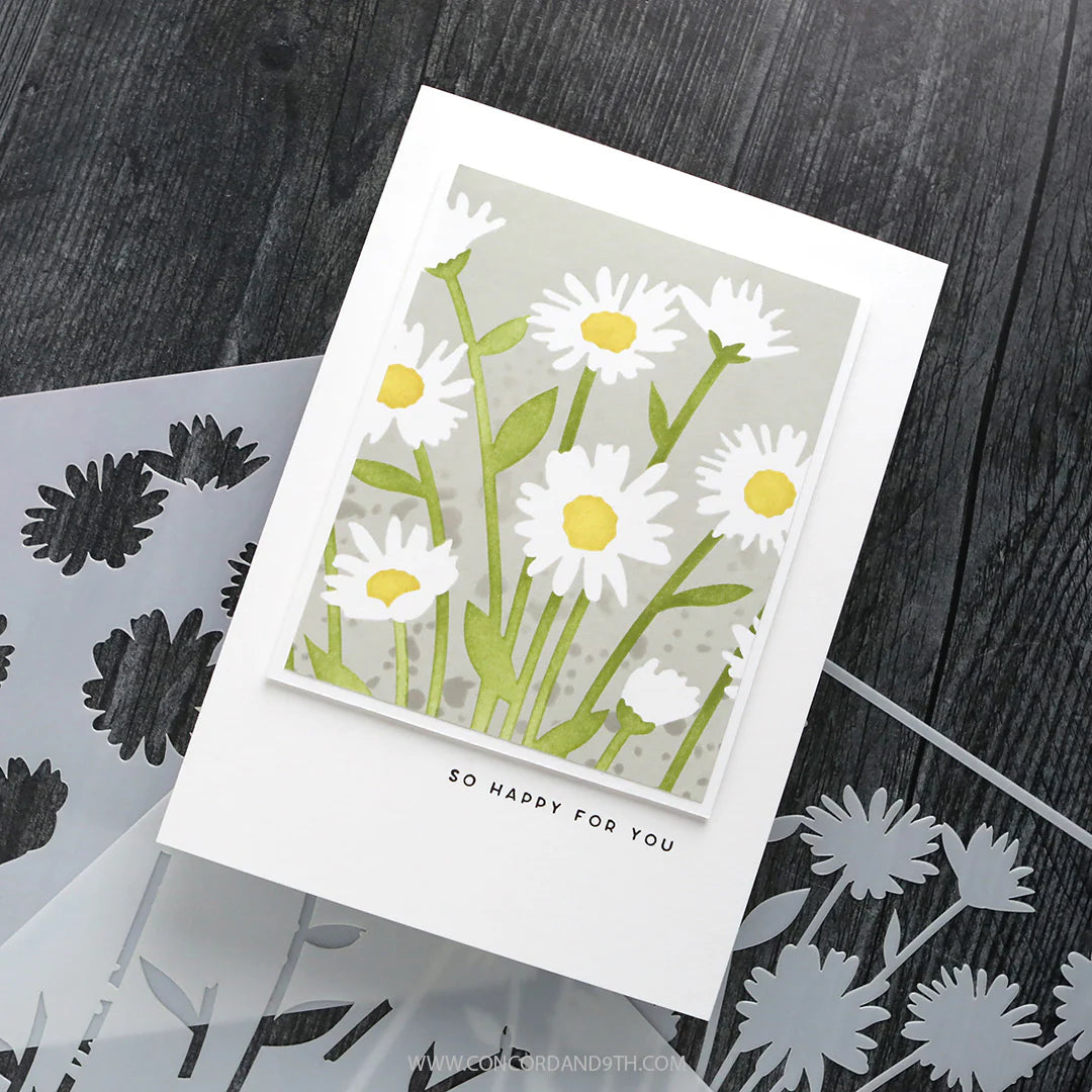 Concord & 9th - Splatter Texture Stencil Set by Kristina Werner