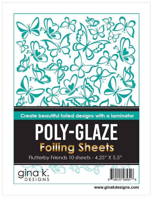 Gina K. - Poly-Glaze Foiling Sheets - Flutterby Friends