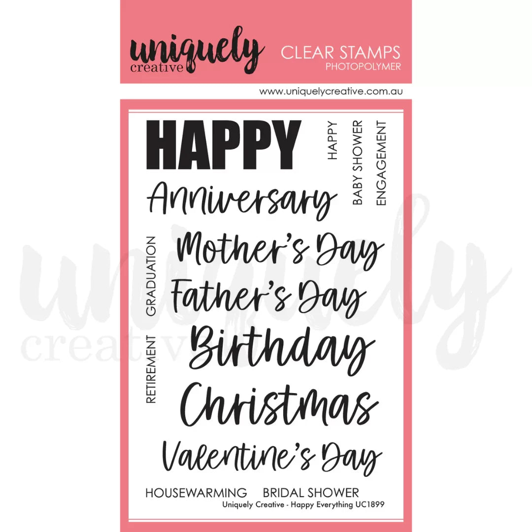 Uniquely Creative - Happy Everything Stamp Set