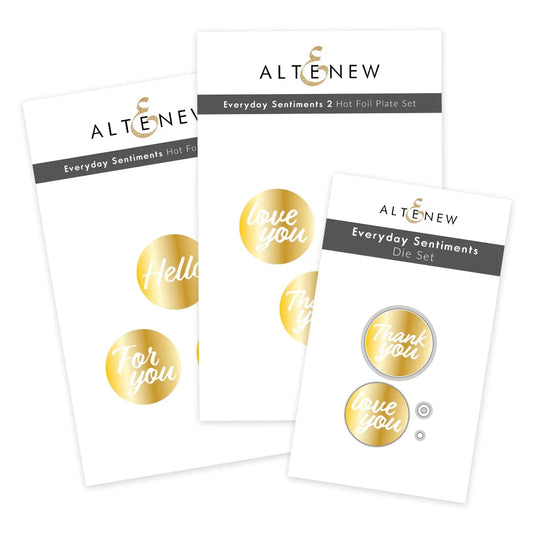 Altenew - Everyday Sentiments Foil Plate & Die Bundle