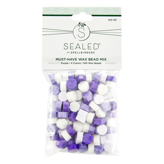 Spellbinders - Sealed Wax Beads: Must Have Mix - Purple