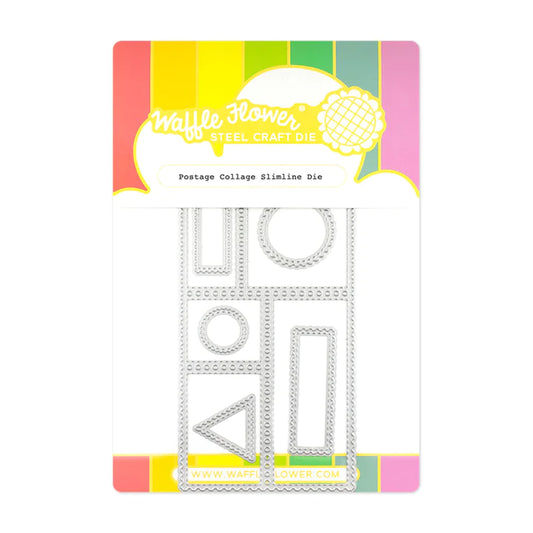 Waffle Flower - Postage Collage: Slimline Die Set