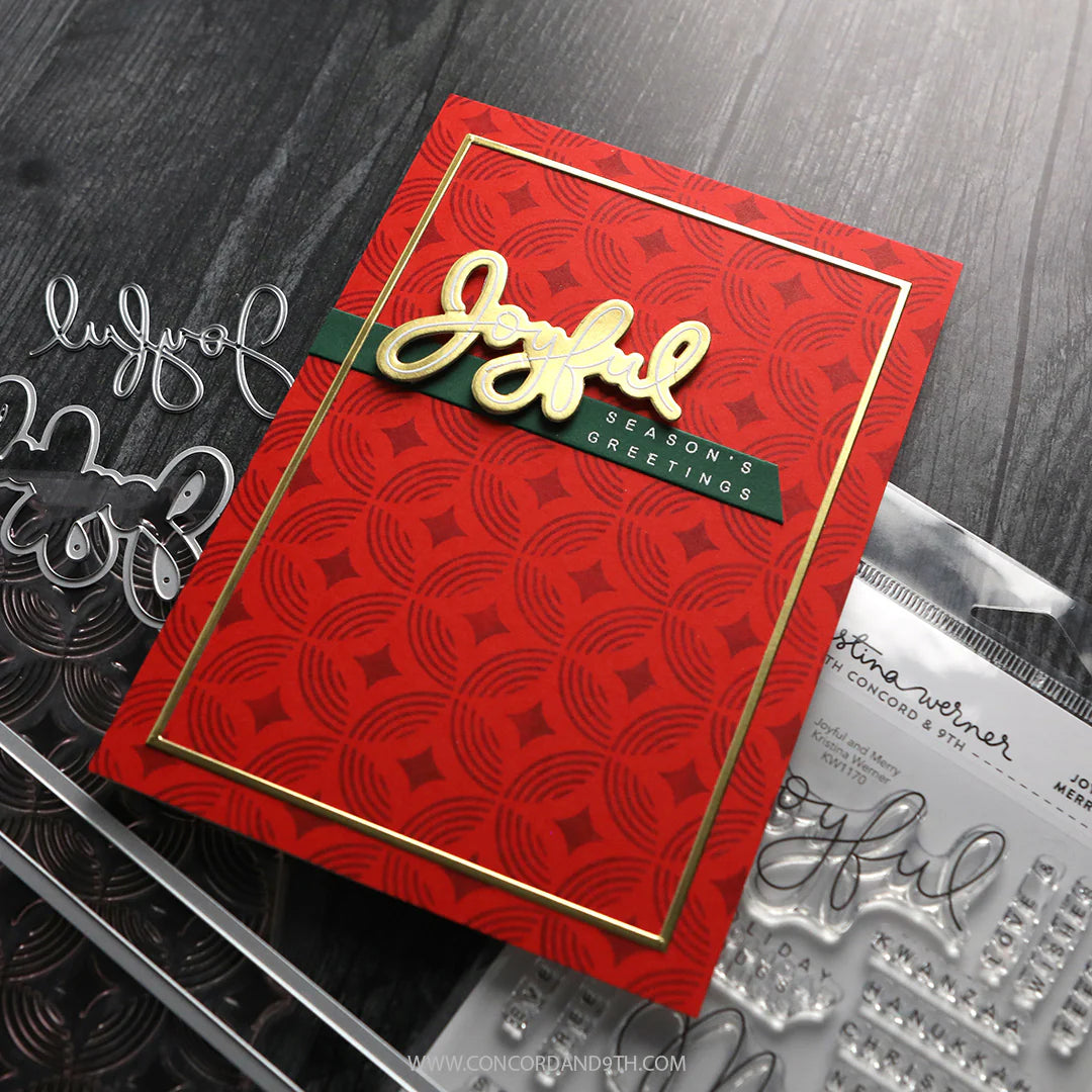 Concord & 9th - Joyful and Merry Stamp Set by Kristina Werner