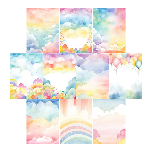 Simply Stated - Rainbow Backgrounds Project Base - Card