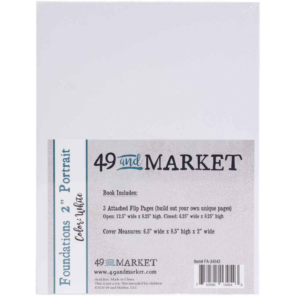 49 and Market - Foundations Portrait Album - White