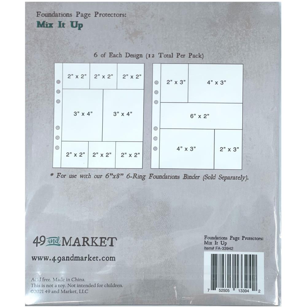 49 and Market - Foundations Page Protectors - Mix It Up