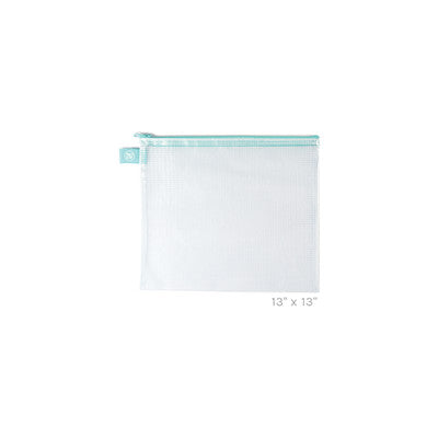 Avery Elle - Zippered Vinyl Mesh Pouch - Extra Large