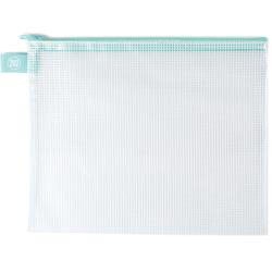 Avery Elle - Zippered Vinyl Mesh Pouch - Large