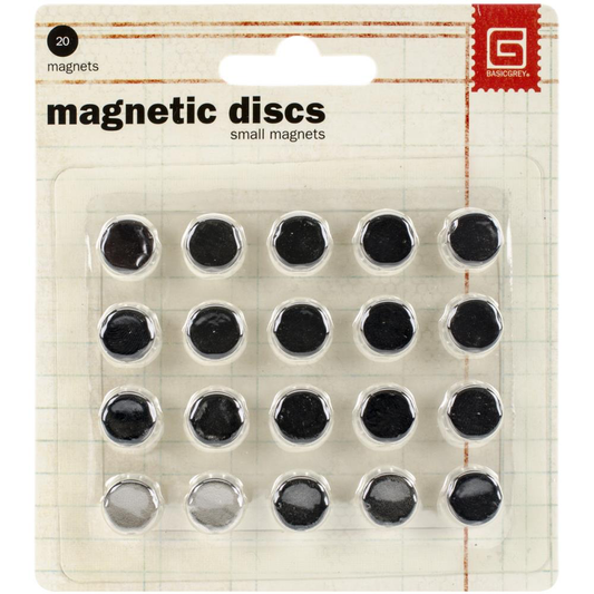 Basic Grey - Small Magnetic Discs