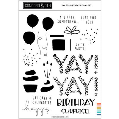 Concord & 9th - Yay for Birthdays Stamp Set