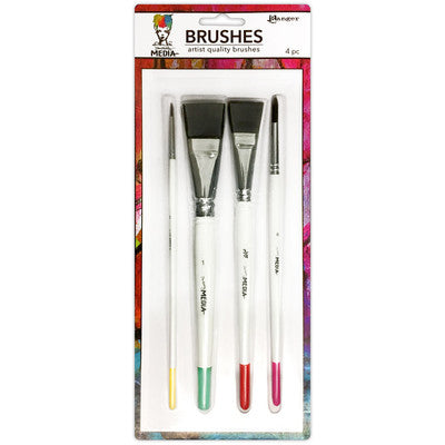 Dina Wakley - Media Brush Set - 4pk