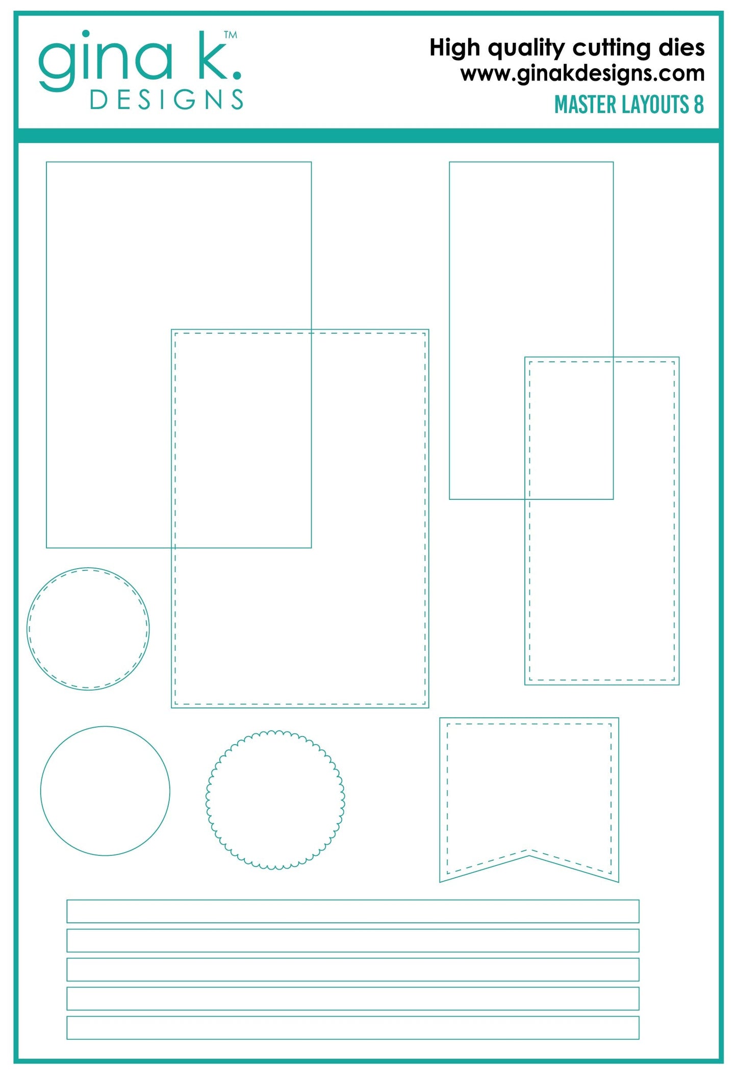 Gina K. - Master Layout 8 Die Set