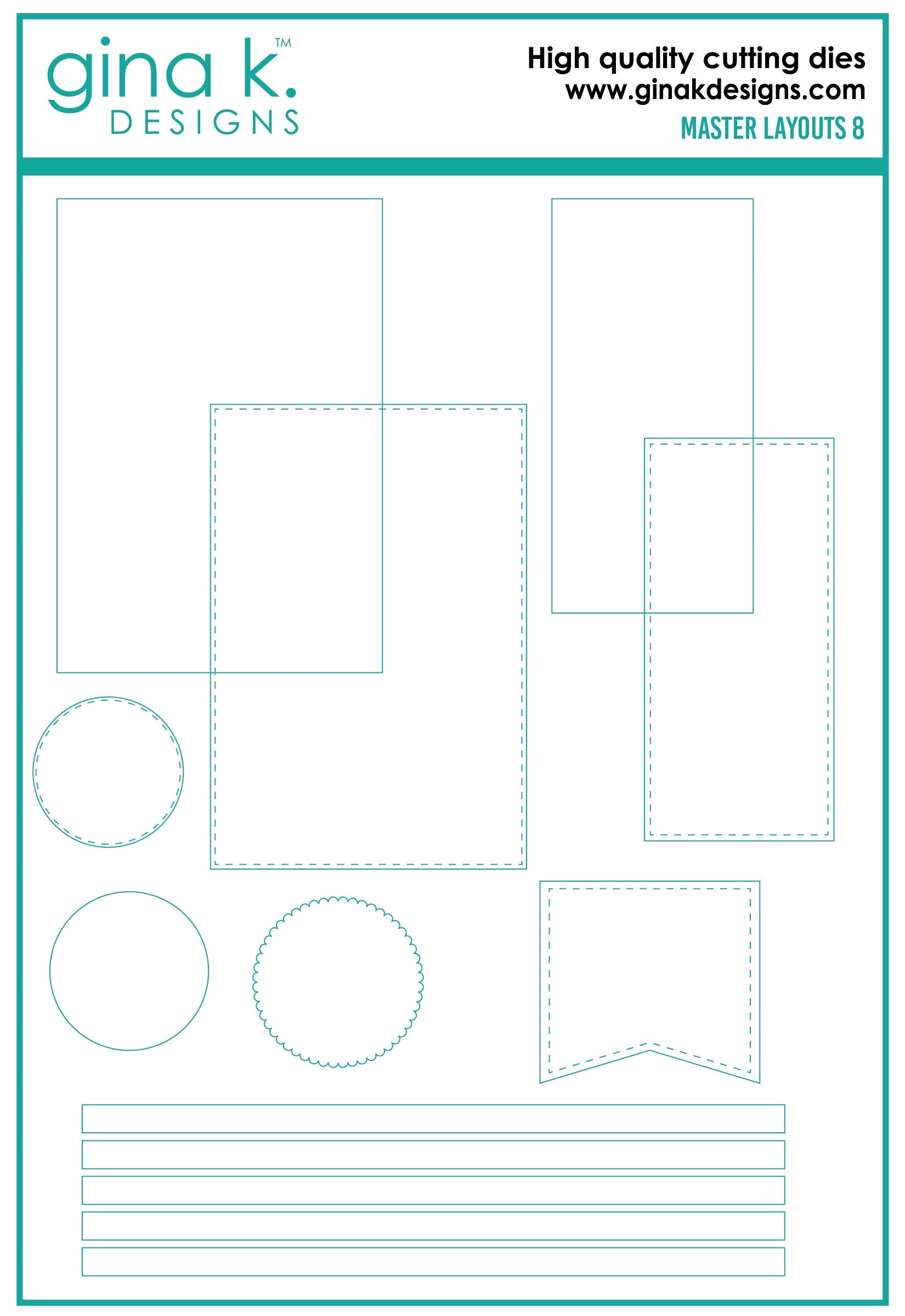 Gina K. - Master Layout 8 Die Set