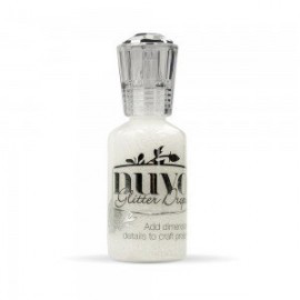 Nuvo Glitter Drops - White Blizzard