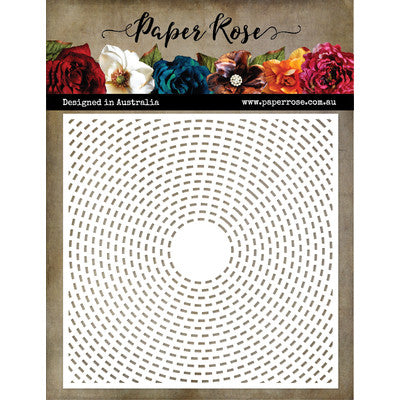 Paper Rose - Industrial Circles Stencil