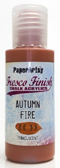 PaperArtsy - Fresco Finish Paint - Autumn Fire (Translucent)