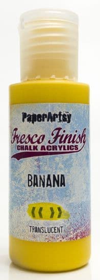 PaperArtsy - Fresco Finish Paint - Banana (Translucent)