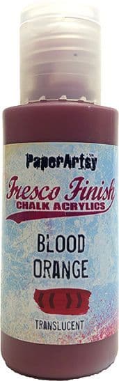 PaperArtsy - Fresco Finish Paint - Blood Orange (Translucent)