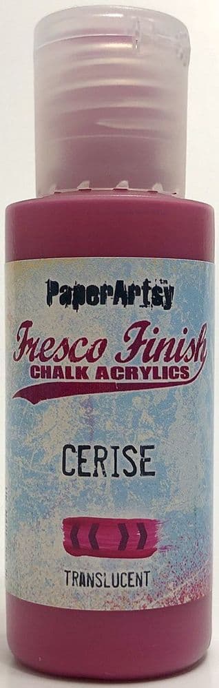 PaperArtsy - Fresco Finish Paint - Cerise (Translucent)