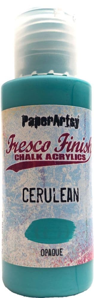 PaperArtsy - Fresco Finish Paint - Cerulean (Opaque)