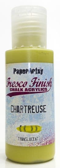 PaperArtsy - Fresco Finish Paint - Chartreuse (Translucent)