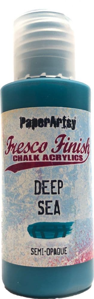 PaperArtsy - Fresco Finish Paint - Deep Sea (Semi-Opaque)