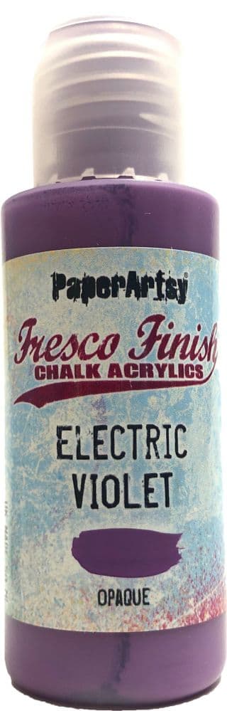 PaperArtsy - Fresco Finish Paint - Electric Violet (Opaque)