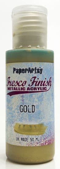 PaperArtsy - Fresco Finish Paint - Gold (Metallic)