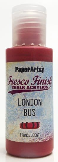 PaperArtsy - Fresco Finish Paint - London Bus (Translucent)