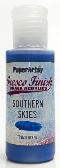 PaperArtsy - Fresco Finish Paint - Southern Skies (Translucent)