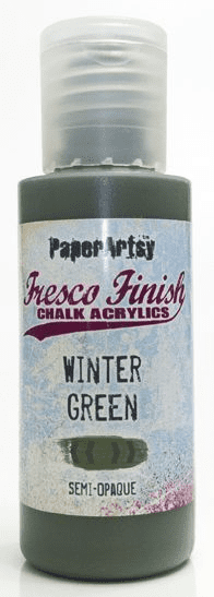 PaperArtsy - Fresco Finish Paint - Winter Green (Semi-Opaque)