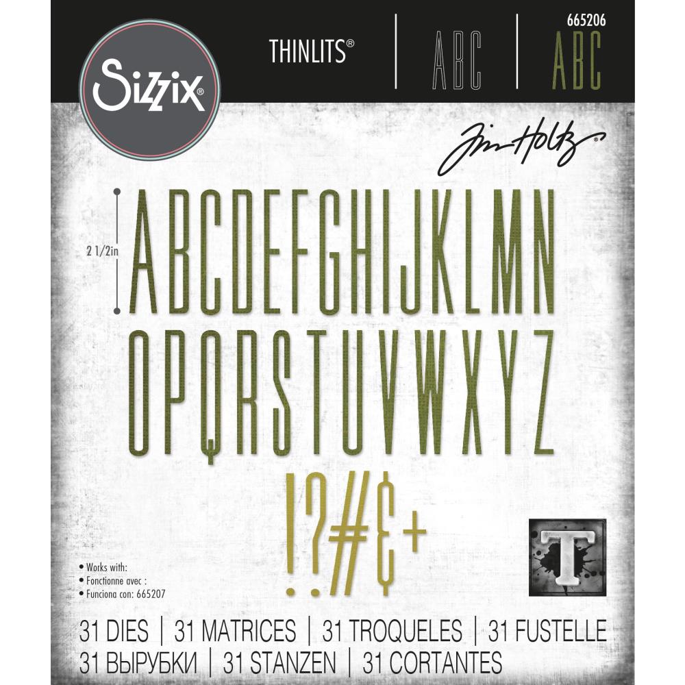 Sizzix - Alpha Stretch Uppercase Die Set