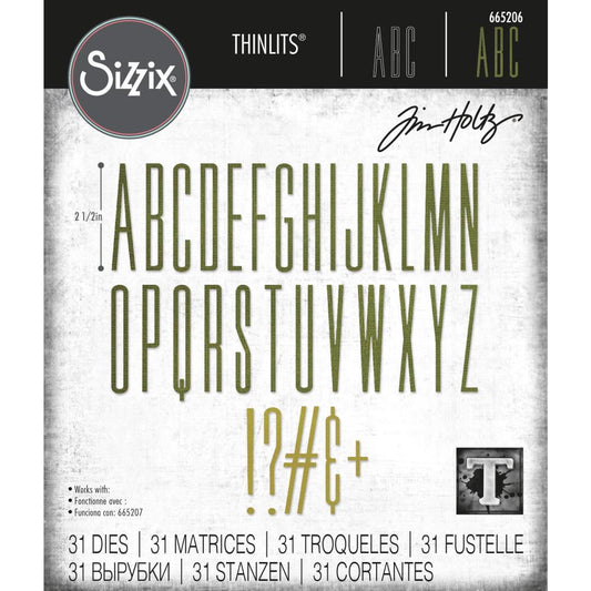 Sizzix - Alpha Stretch Uppercase Die Set