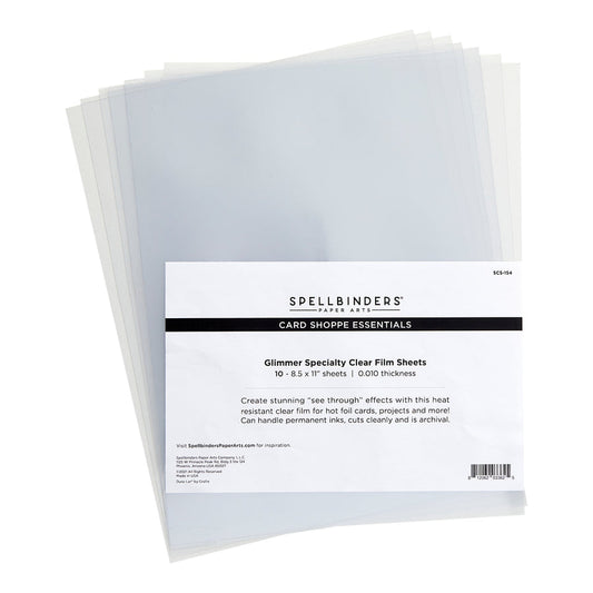 Spellbinders - Glimmer Specialty Clear Film Sheets