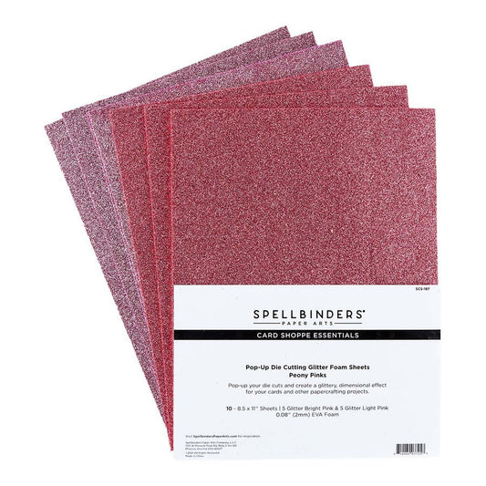 Spellbinders - Pop-Up Glitter Foam - Peony Pink