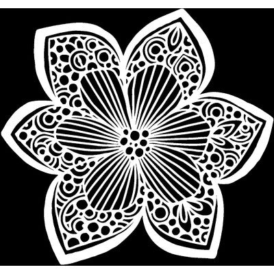 TCW - Collarette Dahlia Stencil