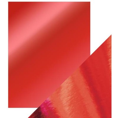 Tonic - Craft Perfect Mirror Card - Ruby Red