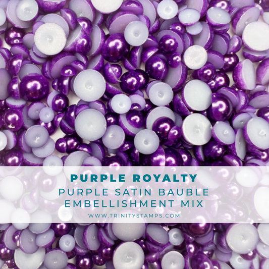 Trinity Stamps - Purple Royalty Bauble Embellishment Mix