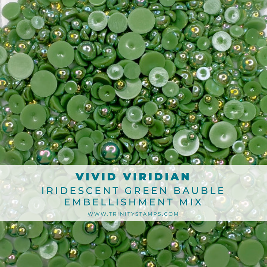 Trinity Stamps - Vivid Viridian Bauble Embellishment Mix