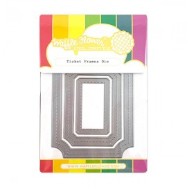 Waffle Flower - Ticket Frames Nesting Dies