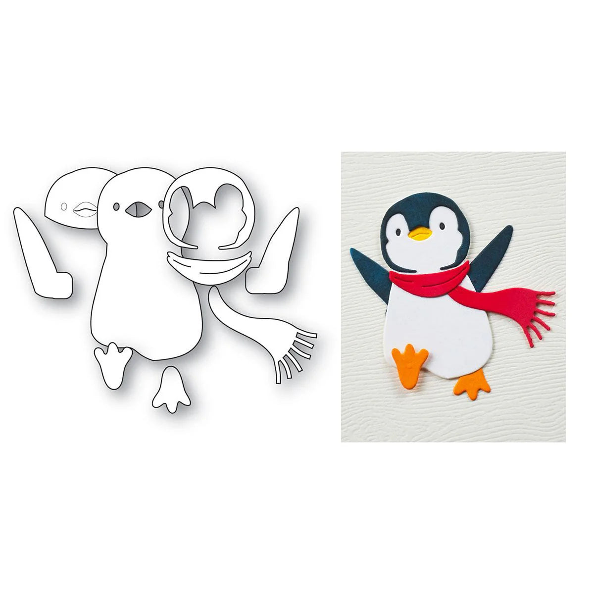 Memory Box - Marching Penguin Die Set